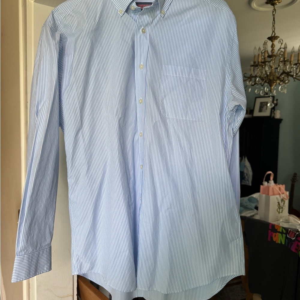 Vineyard Vines Light Blue Striped Dress Shirt